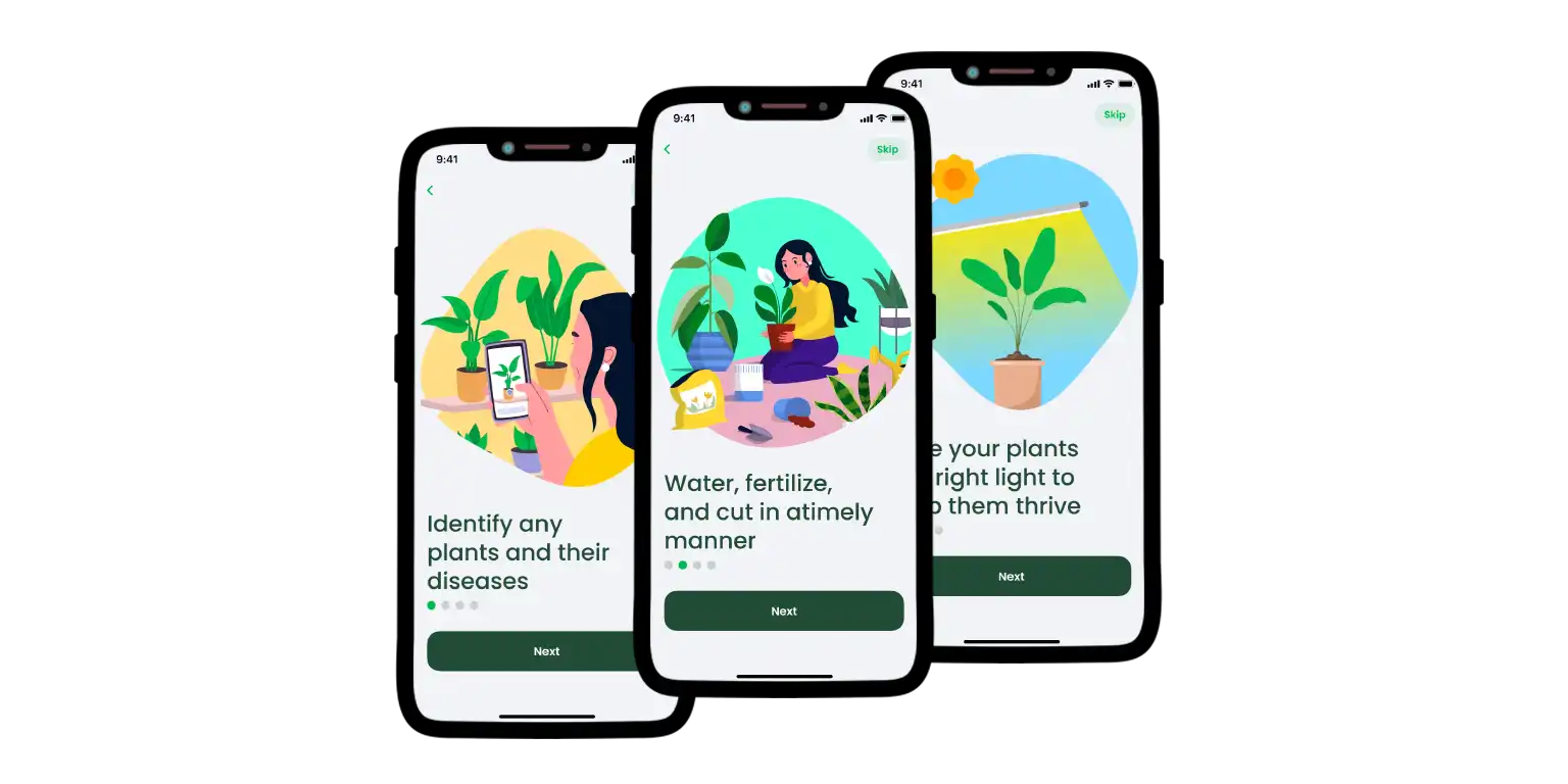AI Plant Finder workflow presentation.