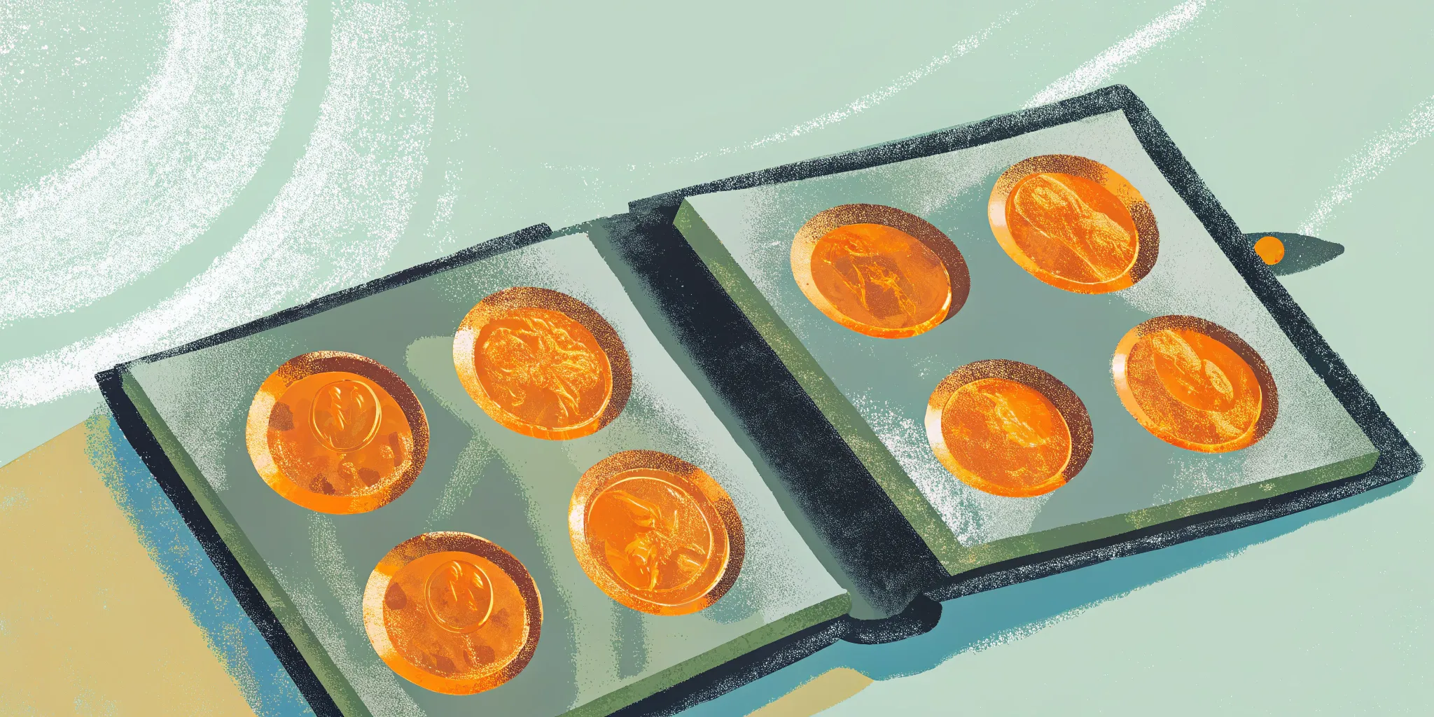 gold coin in the album